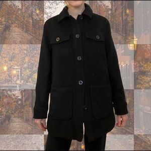 & Other Stories Black Overshirt Jacket
